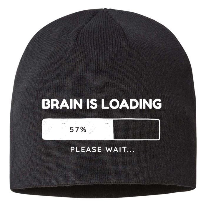 Brain Is Loading Please Wait Funny Sustainable Beanie