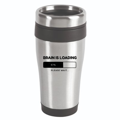 Brain Is Loading Please Wait Funny 16oz Travel Tumbler
