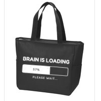 Brain Is Loading Please Wait Funny Zip Tote Bag