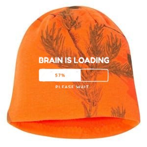 Brain Is Loading Please Wait Funny Kati - Camo Knit Beanie