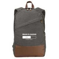 Brain Is Loading Please Wait Funny Cotton Canvas Backpack