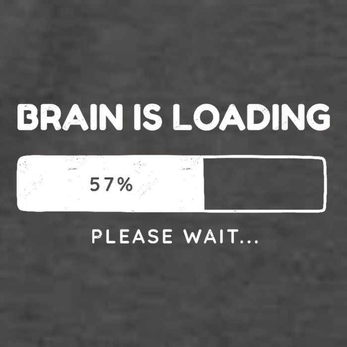 Brain Is Loading Please Wait Funny Vector Backpack