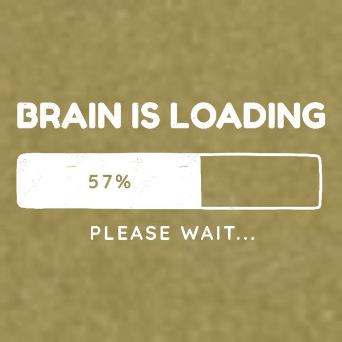 Brain Is Loading Please Wait Funny Garment-Dyed Women's Muscle Tee
