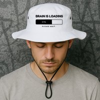 Brain Is Loading Please Wait Funny Bucket Hat