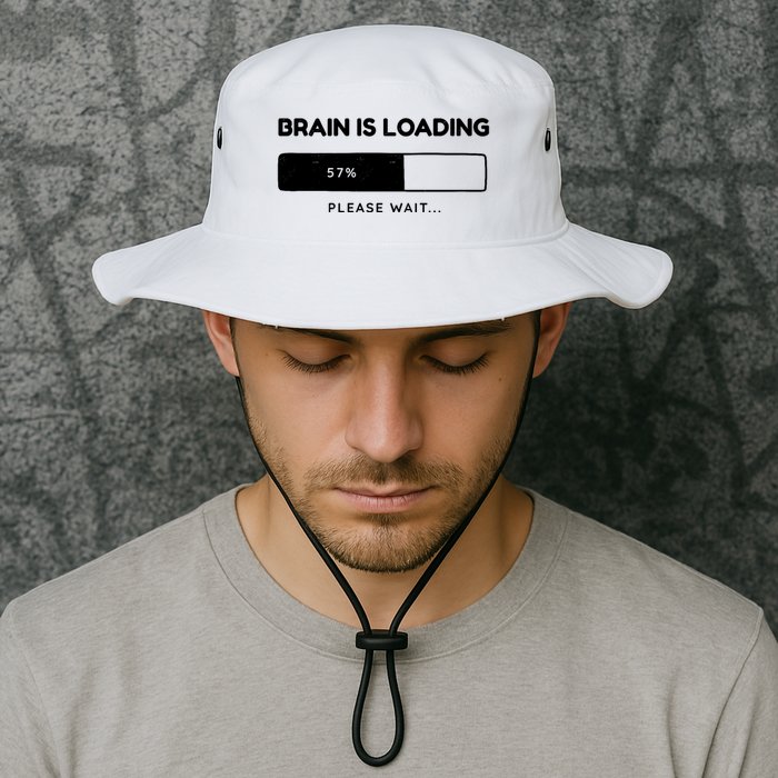 Brain Is Loading Please Wait Funny Bucket Hat