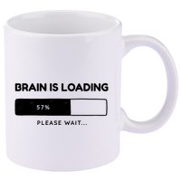 Brain Is Loading Please Wait Funny 11oz C Handle Ceramic Mug