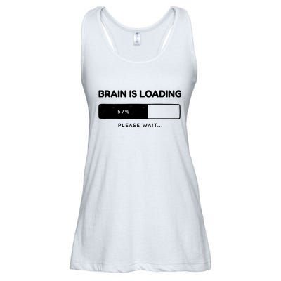 Brain Is Loading Please Wait Funny Ladies Essential Flowy Tank