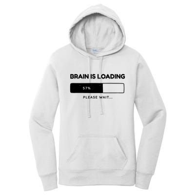 Brain Is Loading Please Wait Funny Women's Pullover Hoodie