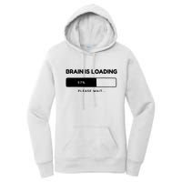 Brain Is Loading Please Wait Funny Women's Pullover Hoodie