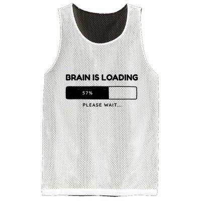 Brain Is Loading Please Wait Funny Mesh Reversible Basketball Jersey Tank
