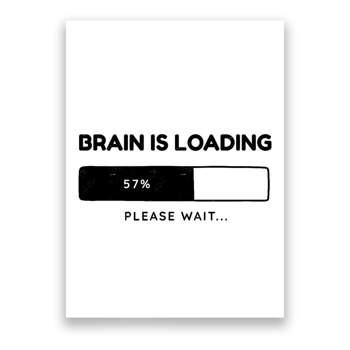 Brain Is Loading Please Wait Funny Poster