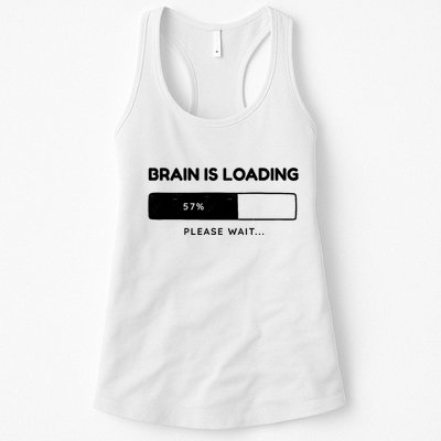 Brain Is Loading Please Wait Funny Womens Tank Top