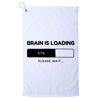 Brain Is Loading Please Wait Funny Golf Towel