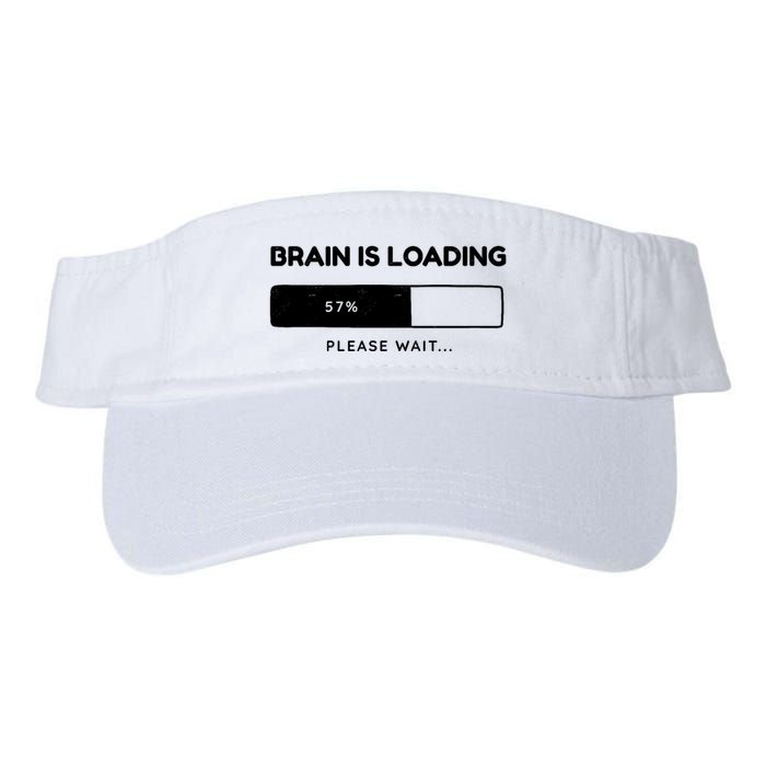 Brain Is Loading Please Wait Funny Valucap Bio-Washed Visor