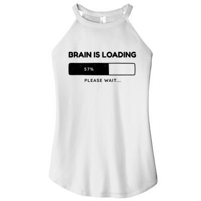 Brain Is Loading Please Wait Funny Women's Perfect Tri Rocker Tank