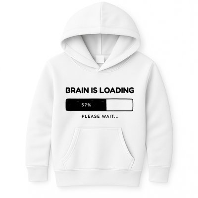 Brain Is Loading Please Wait Funny Kids Hoodie