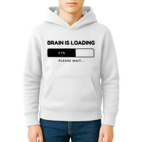 Brain Is Loading Please Wait Funny Kids Hoodie