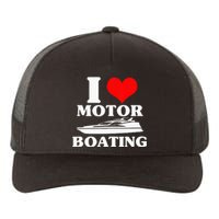 Boater I Love Motor Boating Funny Boating Yupoong Adult 5-Panel Trucker Hat