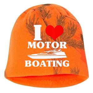 Boater I Love Motor Boating Funny Boating Kati - Camo Knit Beanie