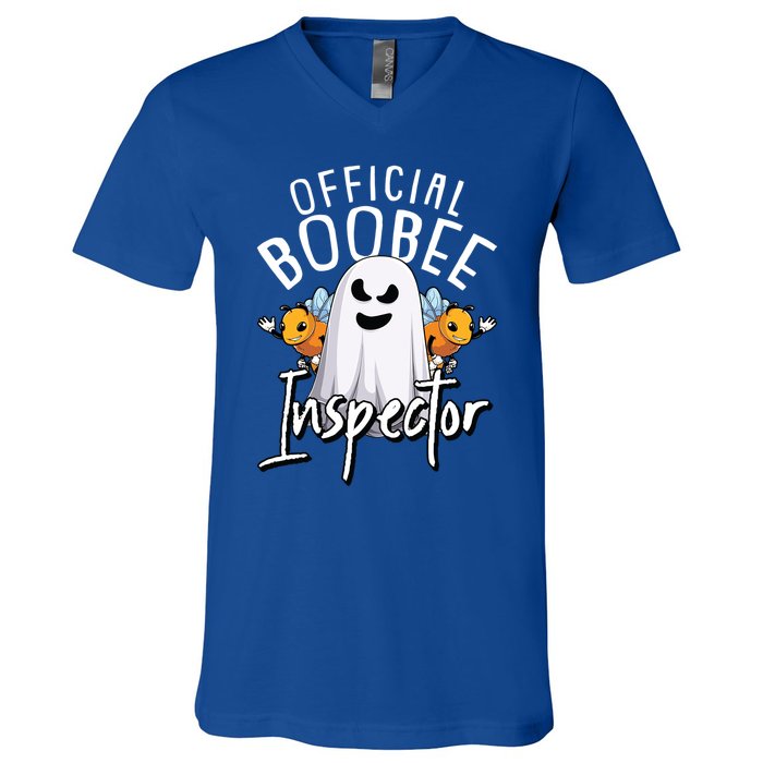 BooBee Inspector Lazy Diy Halloween Costume Funny Ghost Gift V-Neck T-Shirt