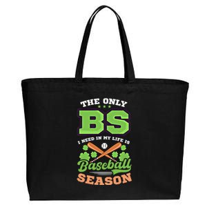 Bs In Life Is Baseball Season Design St Patricks Baseball Funny Gift Cotton Canvas Jumbo Tote