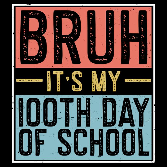 Bruh ItS My 100th Day Of School Boys 16 in Basic Backpack