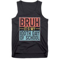 Bruh ItS My 100th Day Of School Boys Tank Top