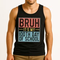 Bruh ItS My 100th Day Of School Boys Tank Top
