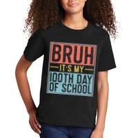 Bruh ItS My 100th Day Of School Boys Kids T-Shirt