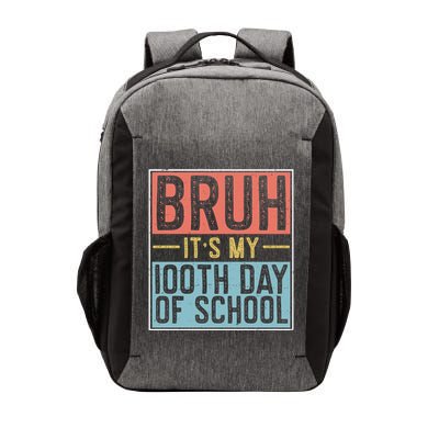 Bruh ItS My 100th Day Of School Boys Vector Backpack