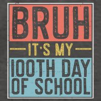 Bruh ItS My 100th Day Of School Boys Vector Backpack
