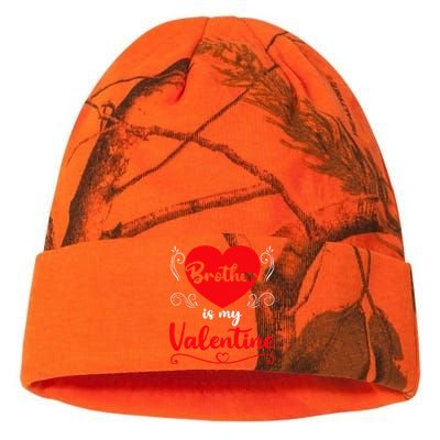 Brother Is My Valentine Gift Brother Valentine's Day Kati Licensed 12" Camo Beanie