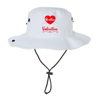 Brother Is My Valentine Gift Brother Valentine's Day Legacy Cool Fit Booney Bucket Hat