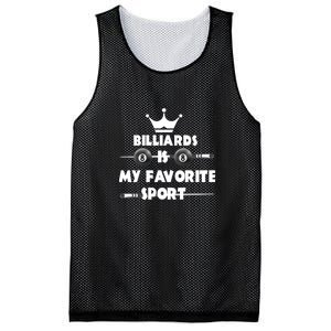 Billiards Is My Favorite Sport Billiards Dad Gift For Father’s Day Mesh Reversible Basketball Jersey Tank