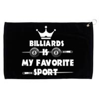 Billiards Is My Favorite Sport Billiards Dad Gift For Father’s Day Grommeted Golf Towel