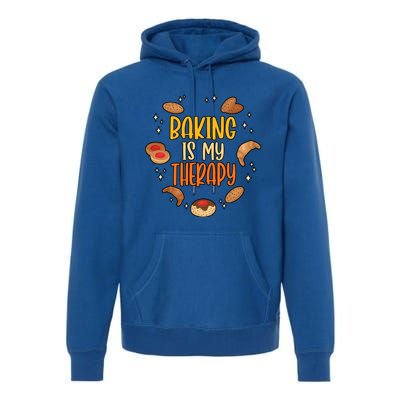 Baking Is My Therapy Meaningful Gift Premium Hoodie