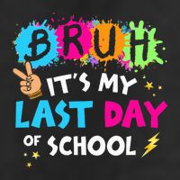 Bruh ItS My Last Day Of School Graduate 2024 Adult Drive Performance Visor