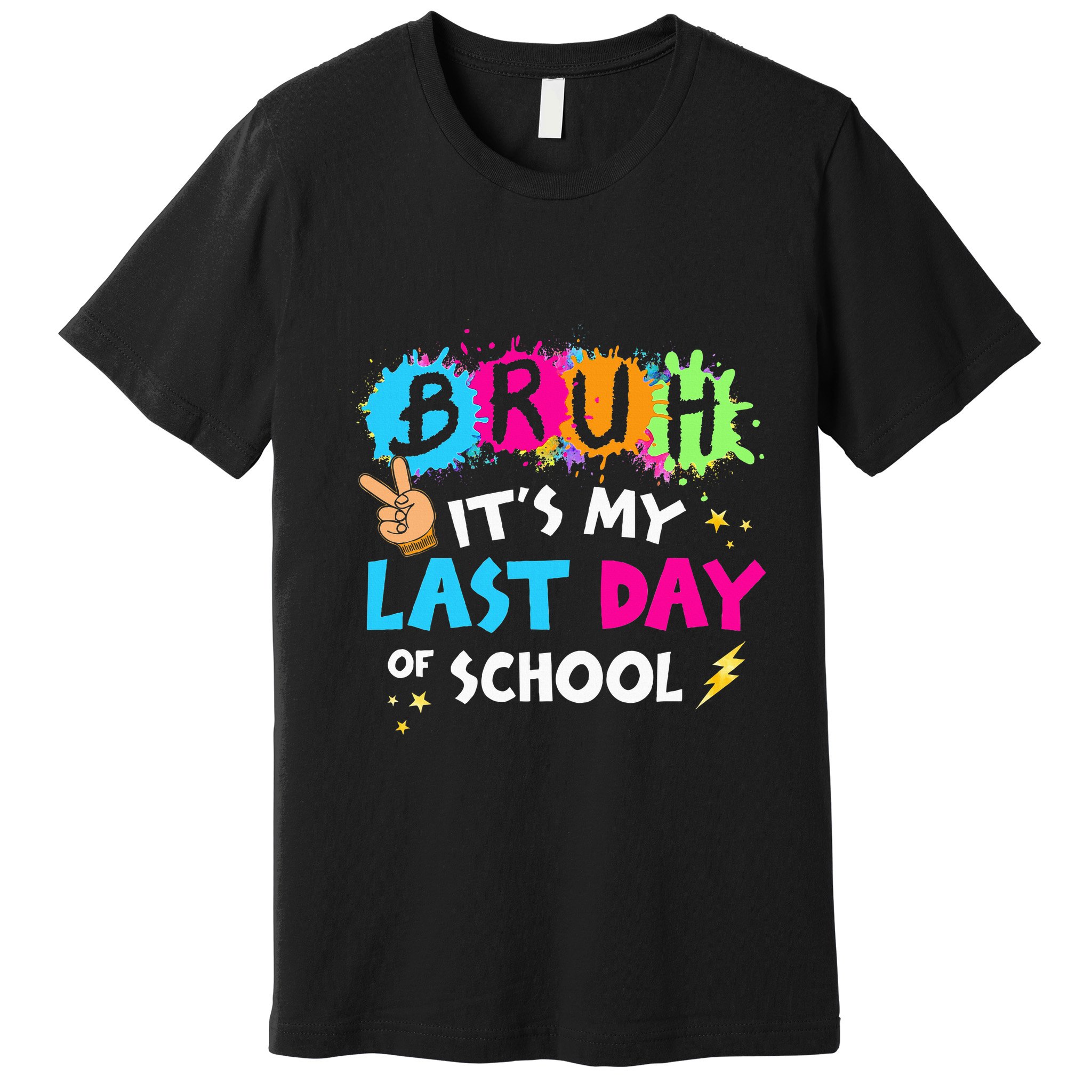 Bruh ItS My Last Day Of School Graduate 2024 Premium T-Shirt