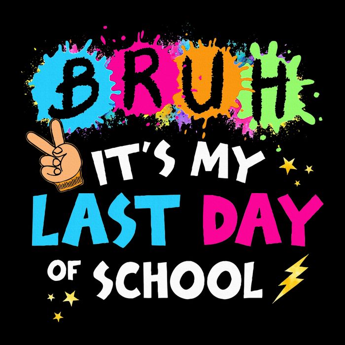 Bruh ItS My Last Day Of School Graduate 2024 Cropped Pullover Crew