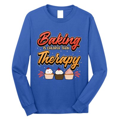 Baking Is My Therapy Gift Long Sleeve Shirt