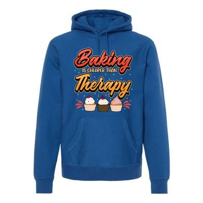 Baking Is My Therapy Gift Premium Hoodie