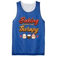 Baking Is My Therapy Gift Mesh Reversible Basketball Jersey Tank