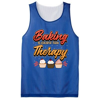 Baking Is My Therapy Gift Mesh Reversible Basketball Jersey Tank