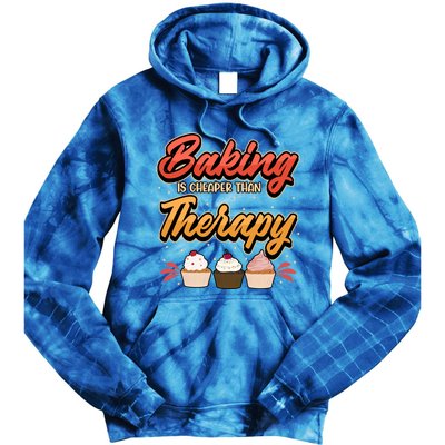 Baking Is My Therapy Gift Tie Dye Hoodie