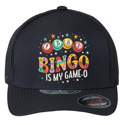 Bingo Is My GameO Funny Bingo Fan Flexfit Unipanel Trucker Cap