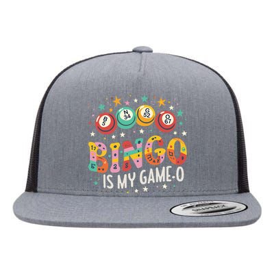 Bingo Is My GameO Funny Bingo Fan Flat Bill Trucker Hat