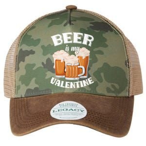 Beer Is My Valentine Funny Gift Funny Adult Anti Valentine's Day Funny Gift Legacy Tie Dye Trucker Hat