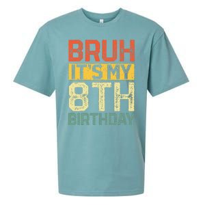 Bruh It's My 8th Birthday 8 Year Old Birthday Decorations  Sueded Cloud Jersey T-Shirt