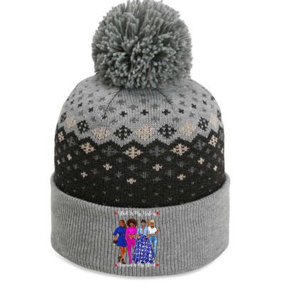 Black Is My History Strong Black Females Mom Sister Teacher Funny Gift The Baniff Cuffed Pom Beanie