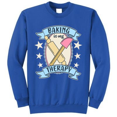 Baking Is My Therapy Gift Cute Baker Gift Sweatshirt